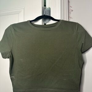 Wild Fable Olive Crop Top